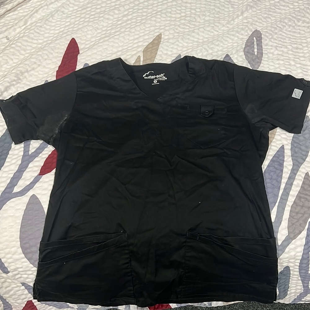 Small Black Scrub Top